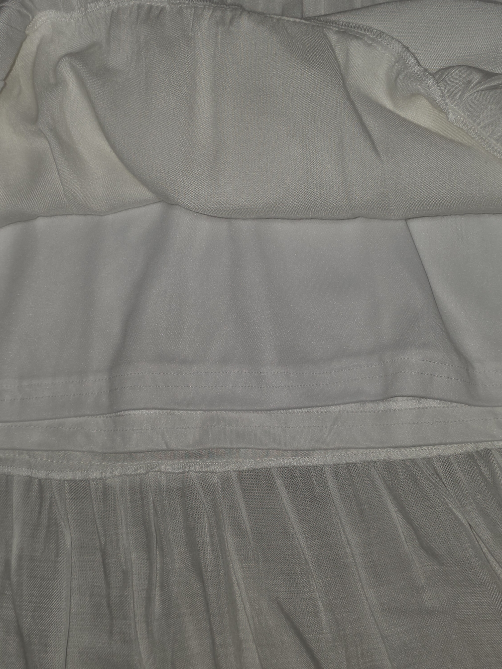 Margaux Riviera White Boho Puff Sleeve Tiered Mini Dress Petite Small - Picture 7 of 10